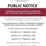 Temporary Changes in hours of Operation